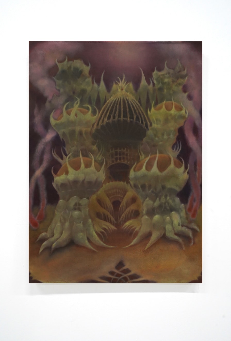abstract painting of a mythical being