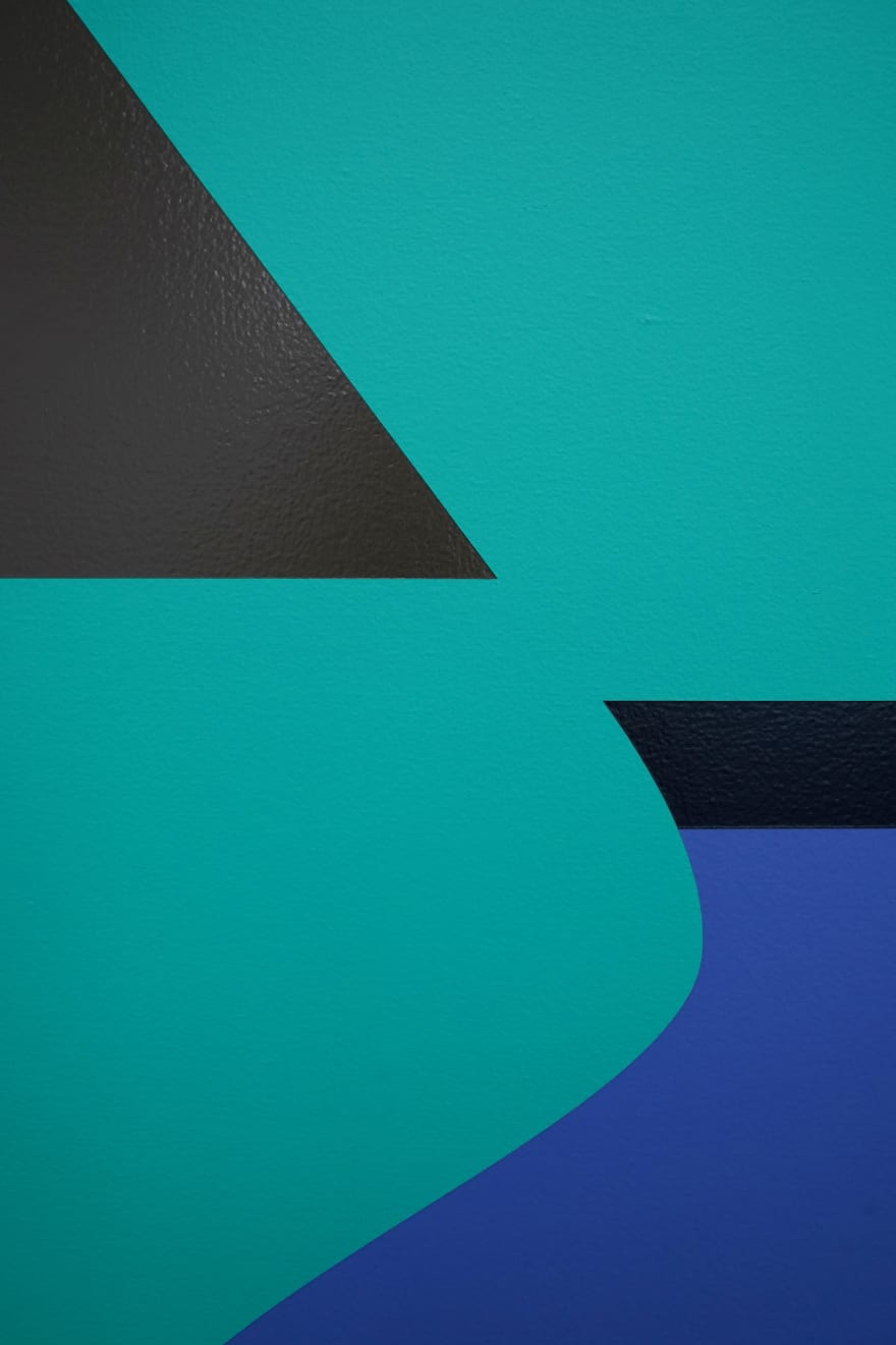 hard edge abstract painting