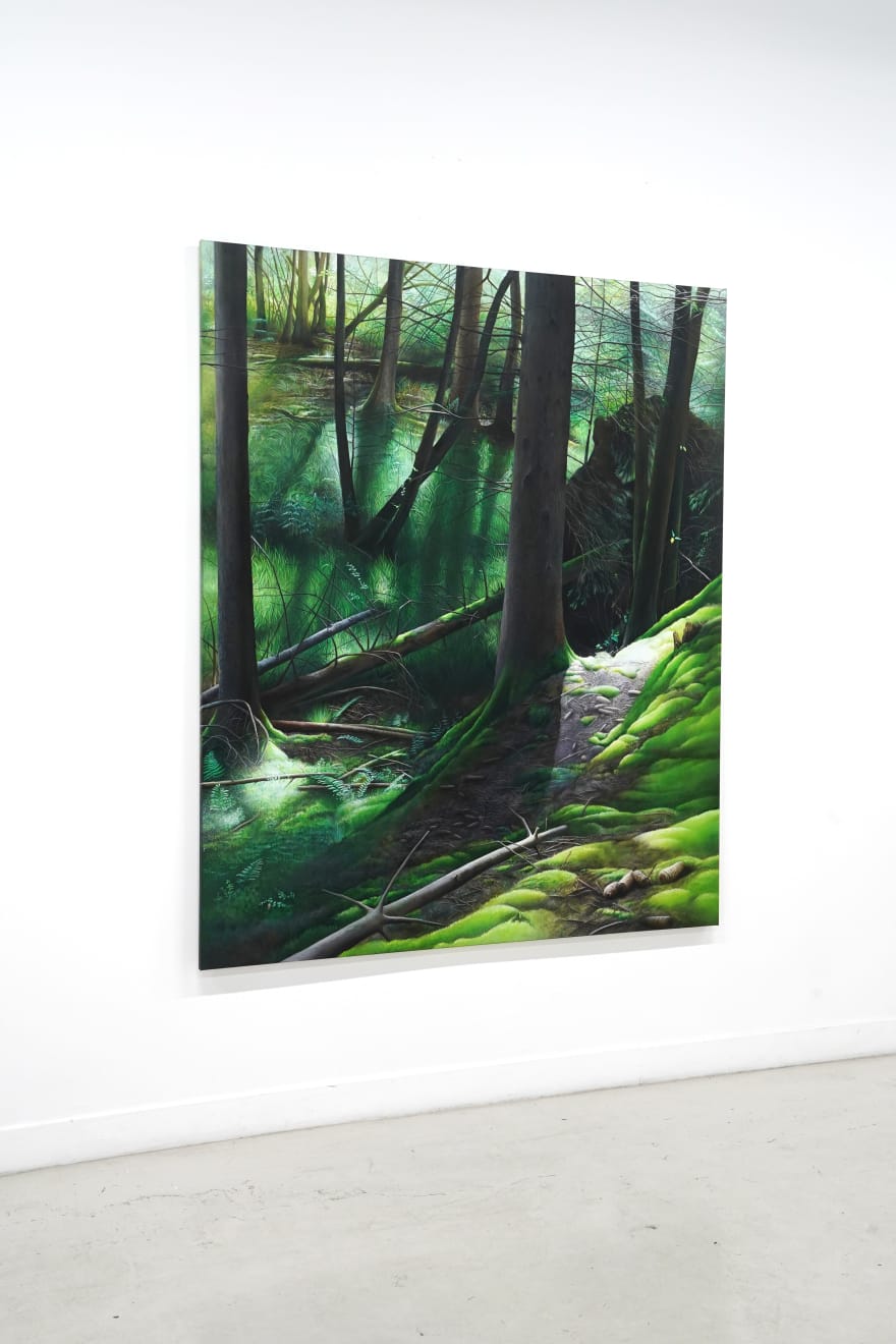 painting of a forest landscape