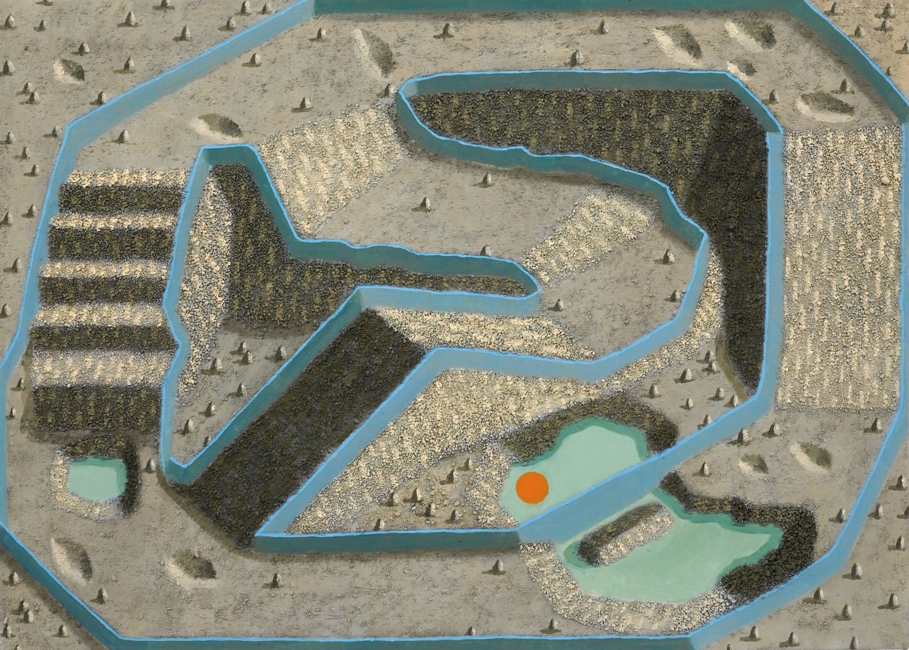 painting of a desert landscape