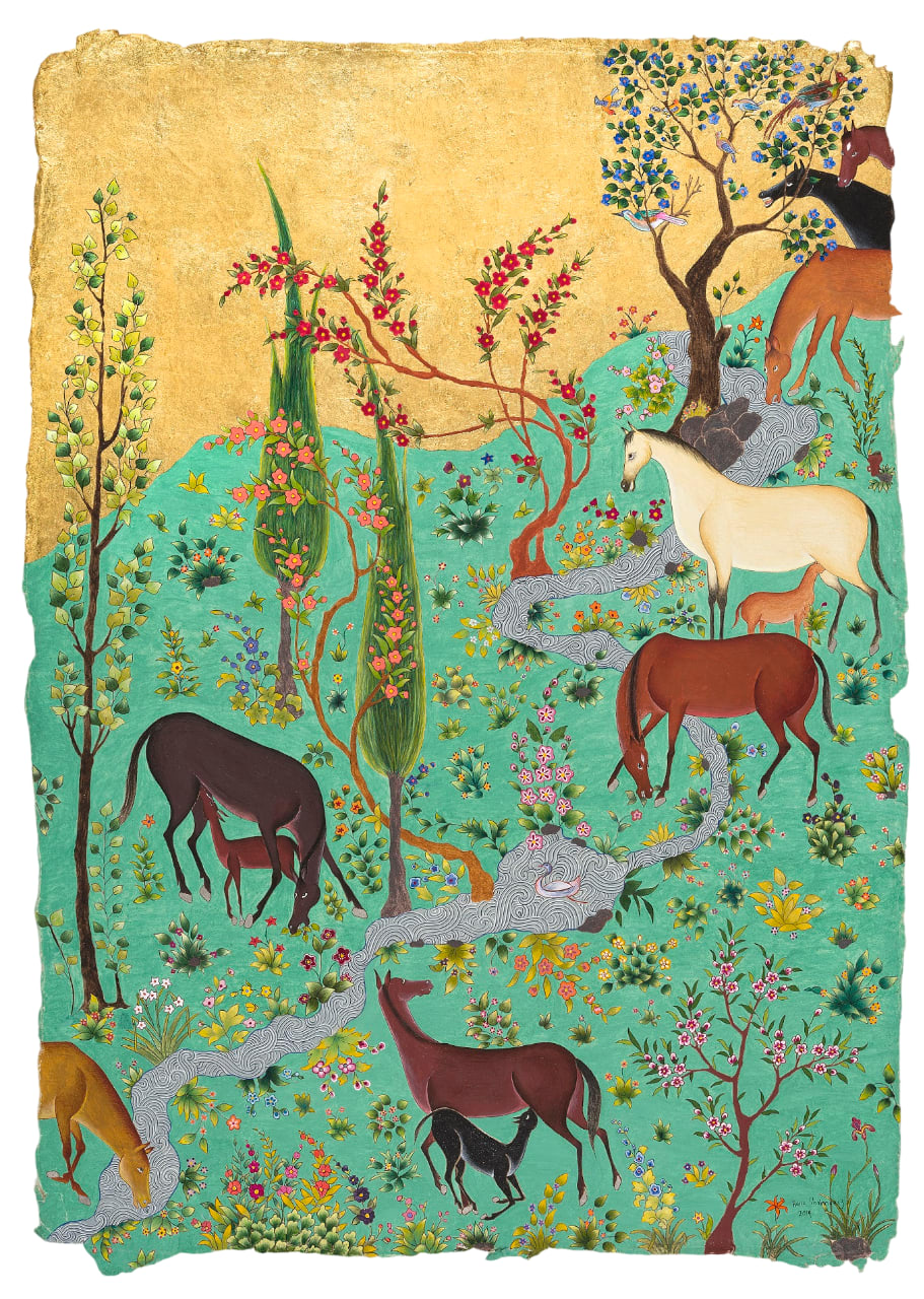 Hana Shahnavaz, A Meadow for Shabdiz, 2019