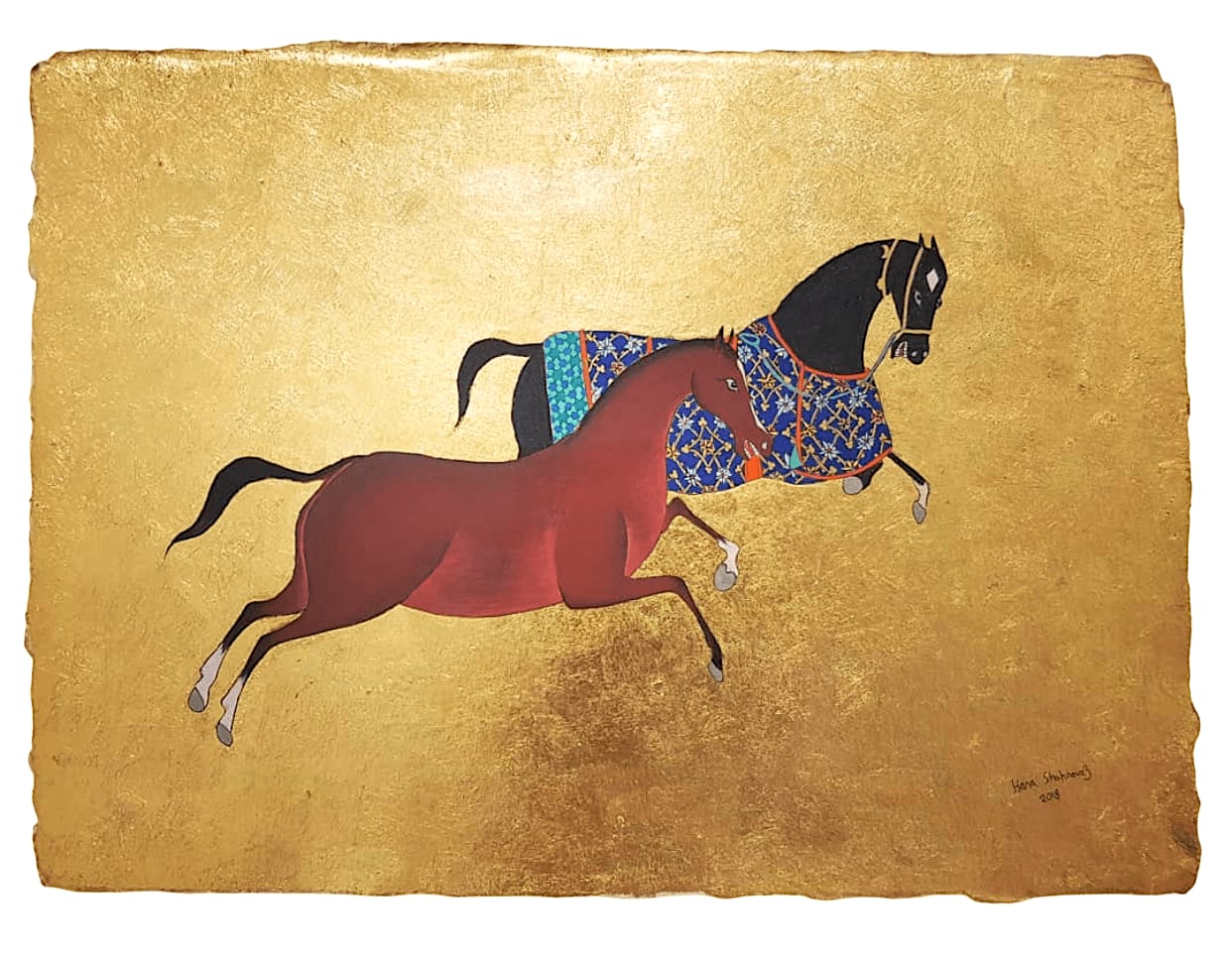 Hana Shahnavaz, Galloping into the Golden Skies, 2018