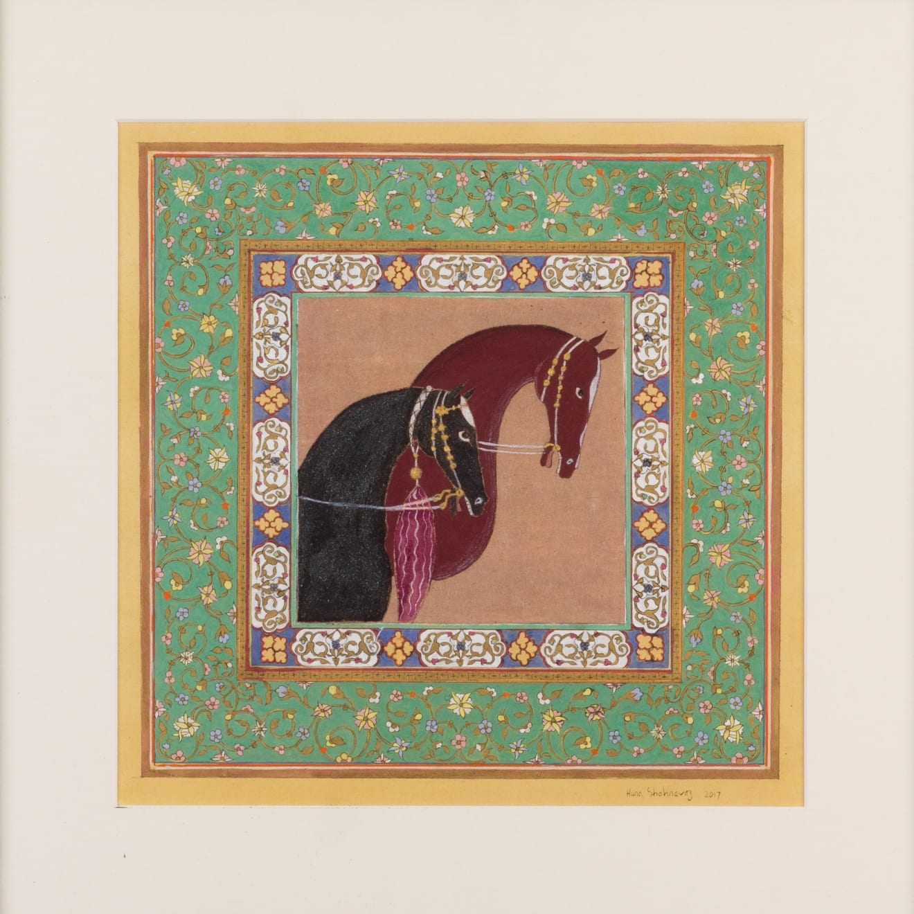 Hana Louise Shahnavaz, Malachite Border, 2017 Hana Shahnavaz