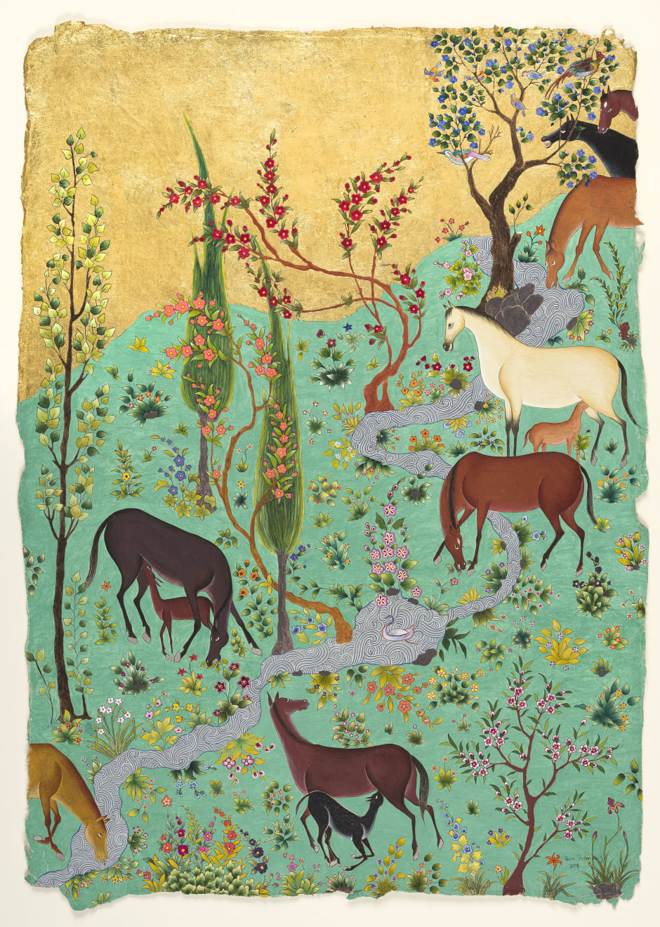 Hana Shahnavaz, A Meadow for Shabdiz, 2019