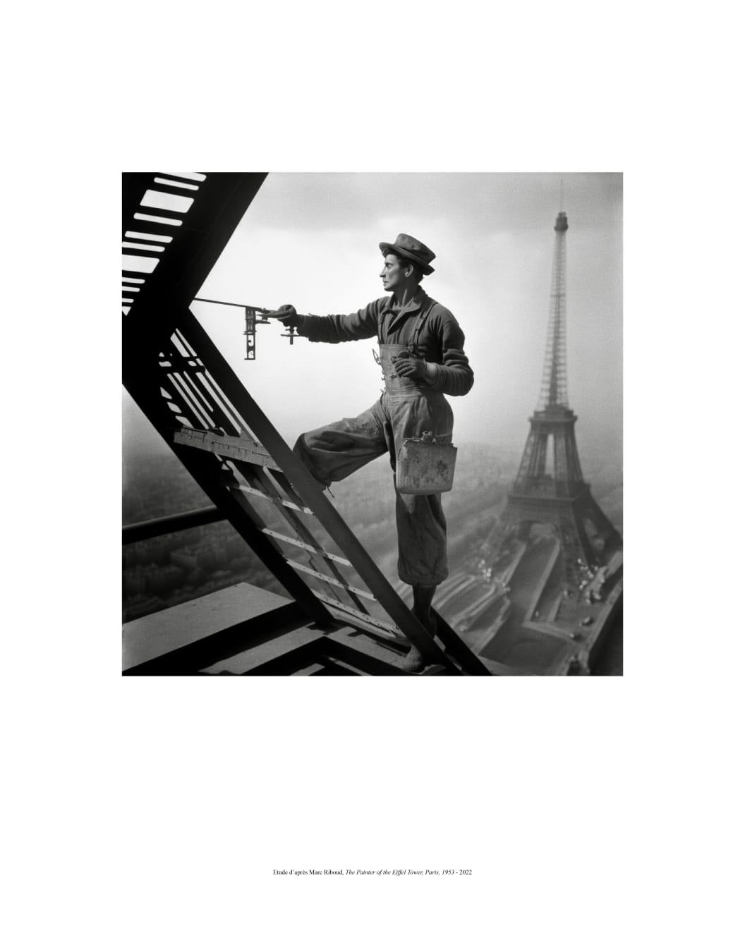 Brodbeck & de Barbuat, Etude d’après Marc Riboud, The Painter of the Eiffel Tower, Paris, 1953 - 2022