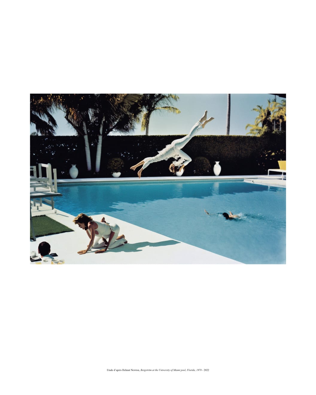 Brodbeck & de Barbuat, Etude d’après Helmut Newton, Bergström at the University of Miami pool, Florida, 1978 - 2022
