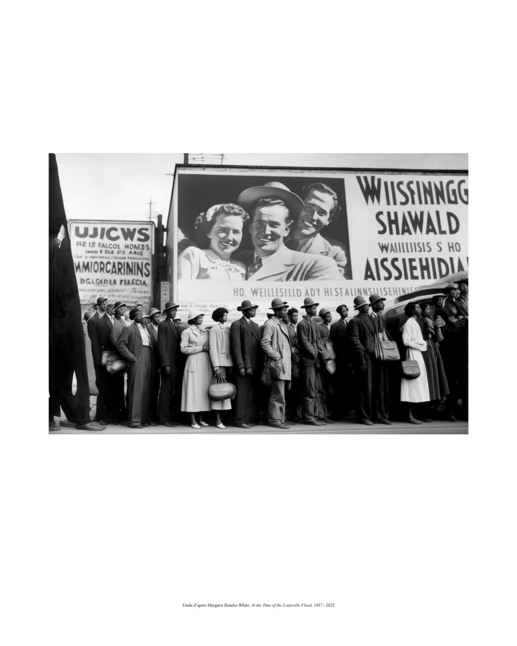 Brodbeck & de Barbuat, Etude d’après Margaret Bourke-White, At the Time of the Louisville Flood, 1937 - 2022