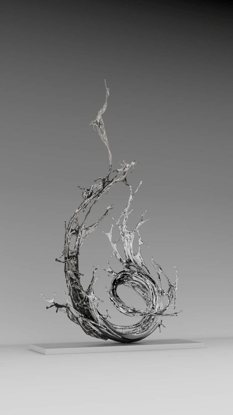 Zheng Lu, Water in Dripping - Vortex, 2024