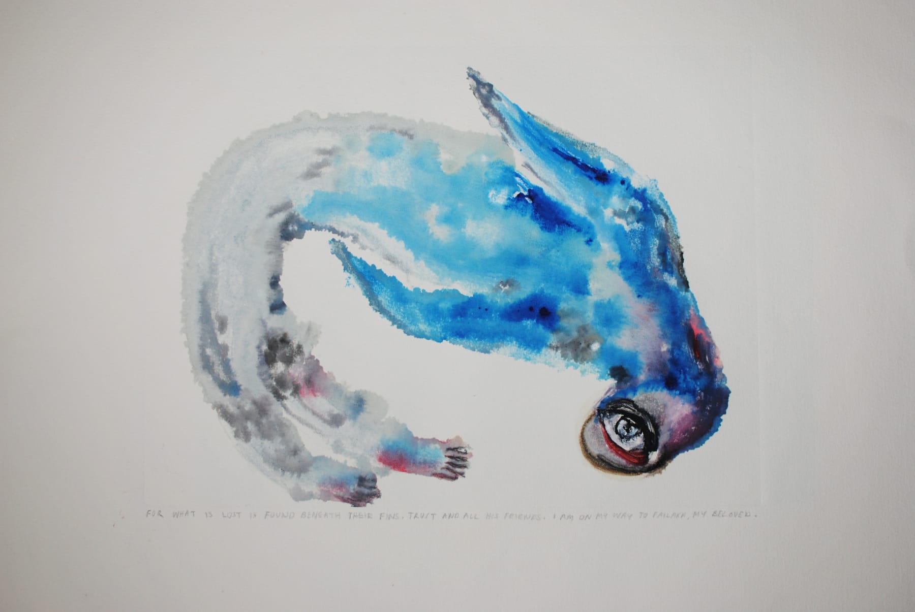 Alymamah Rashed, For What Is Lost Is Found Beneath Their Fins (Below), 2025