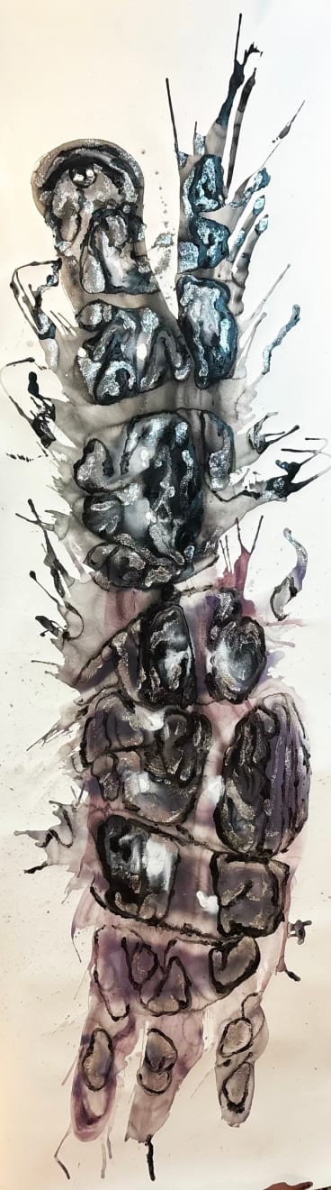 Alymamah Rashed, I Collect Your Rocks From Your Silent Shores To Raise My Dust Into Your Night Sky, 2025