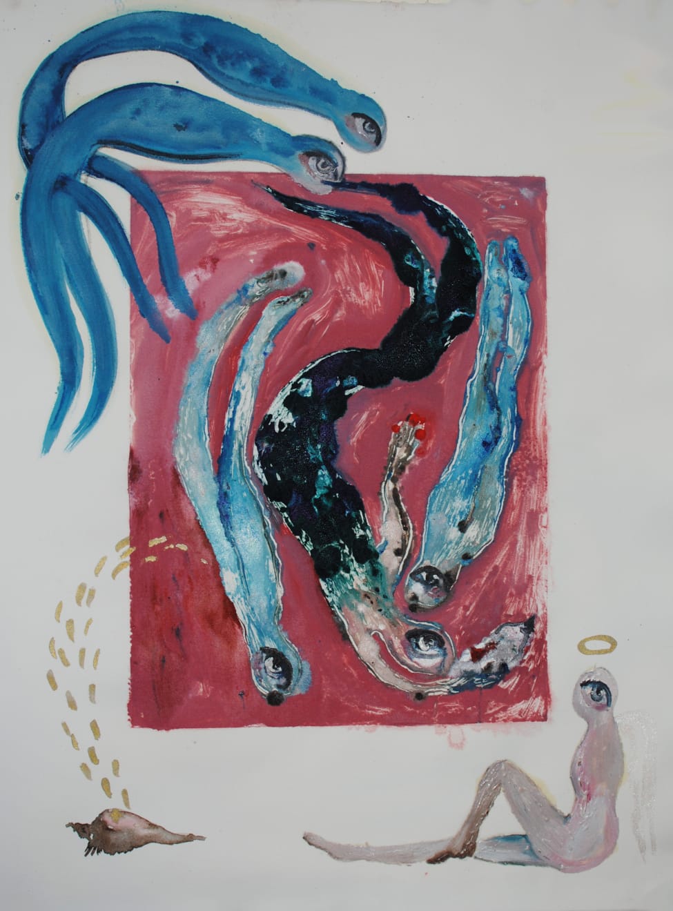 Alymamah Rashed, I Saw You Swimming Above My Prayers (Promises Swim Closely to One Another), 2025