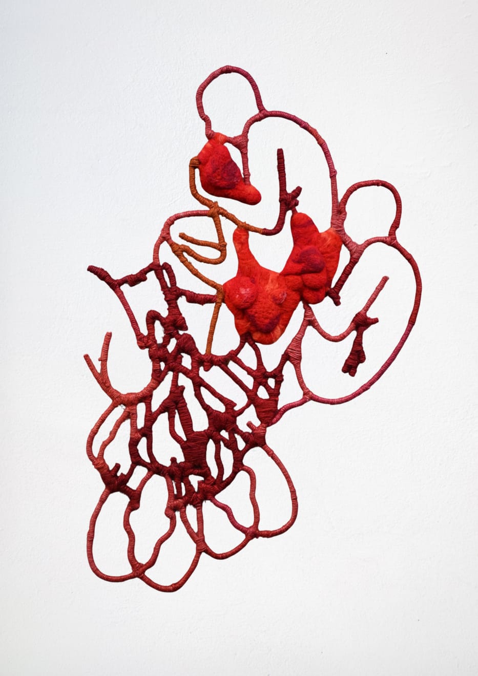 Joud Fahmy, Trapped Emotion in Red, 2025