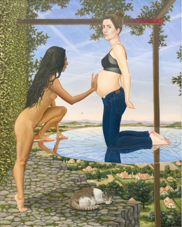 Juan Barragán, The Visitation (after Willam Adophe Bouguereau), 2018