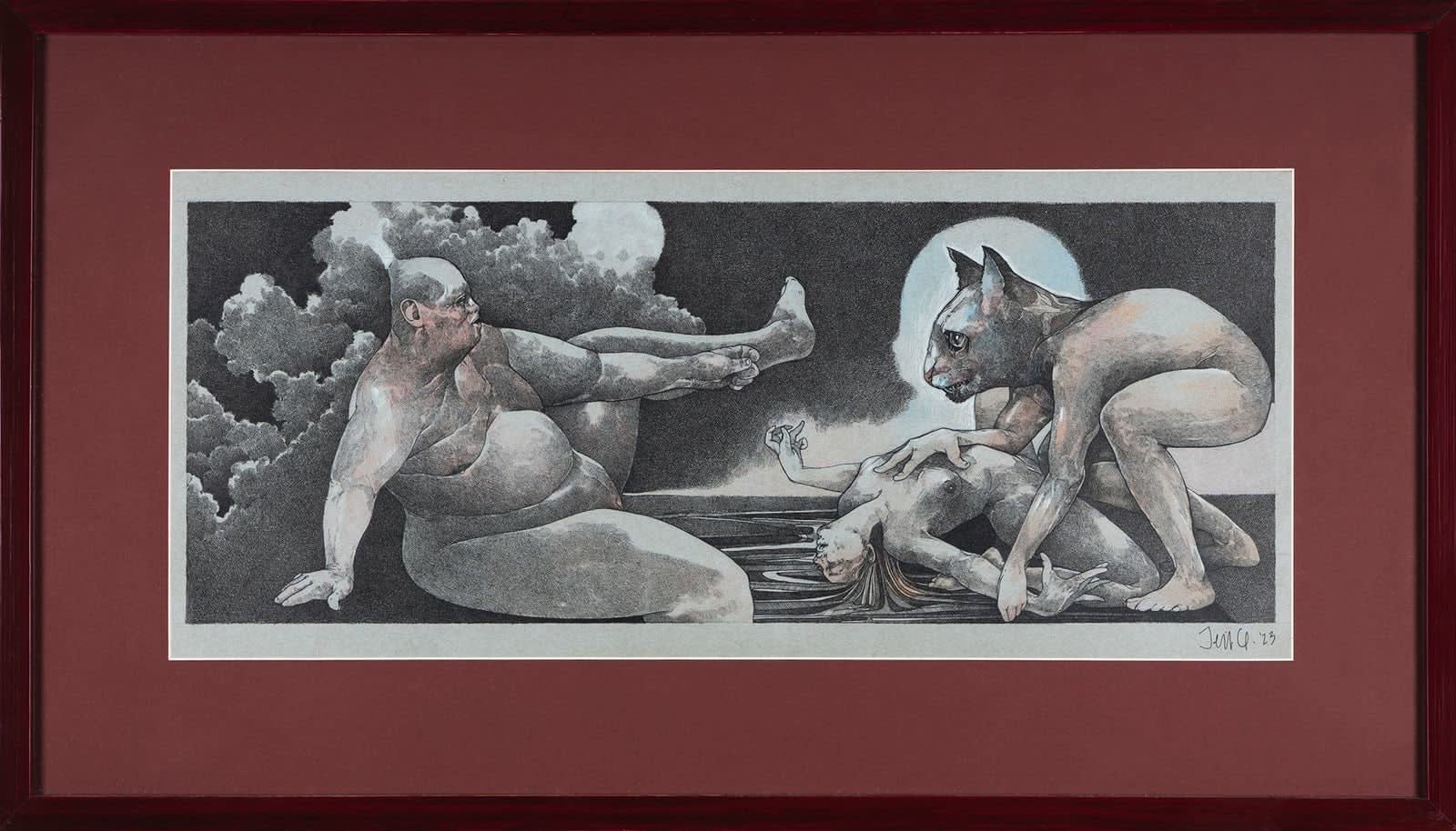 Jesus Godinez, Creación del firmamento con nahual, 2023