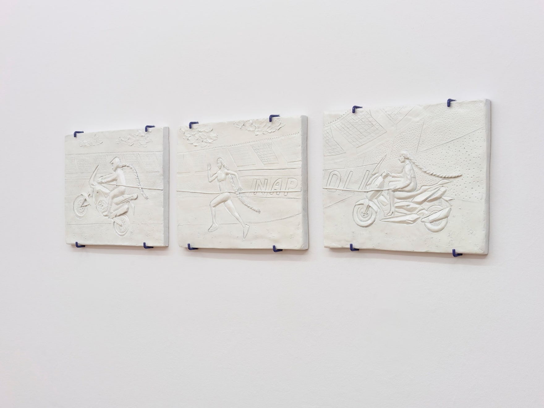 SAGG Napoli, Untitled I (triptych from Cuore spezzato e testa alta), 2024