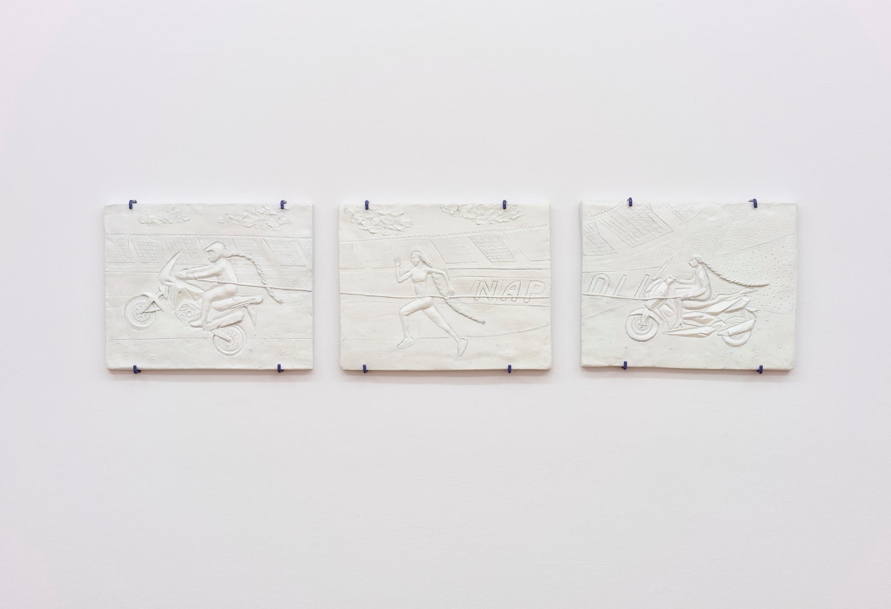 SAGG Napoli, Untitled I (triptych from Cuore spezzato e testa alta), 2024