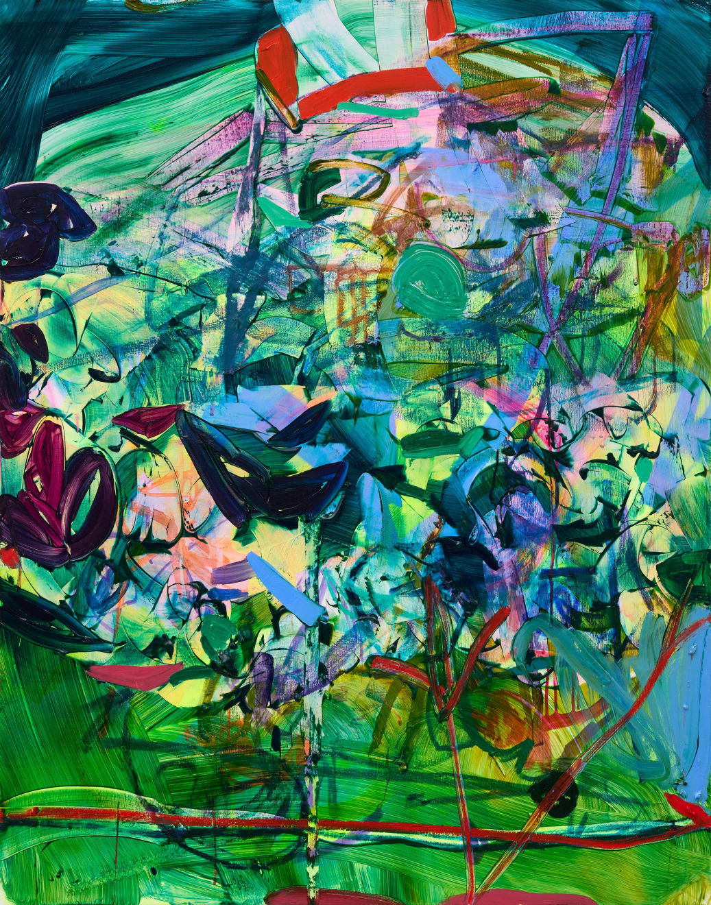 Jadé Fadojutimi, A claustrophobic riddle, 2024