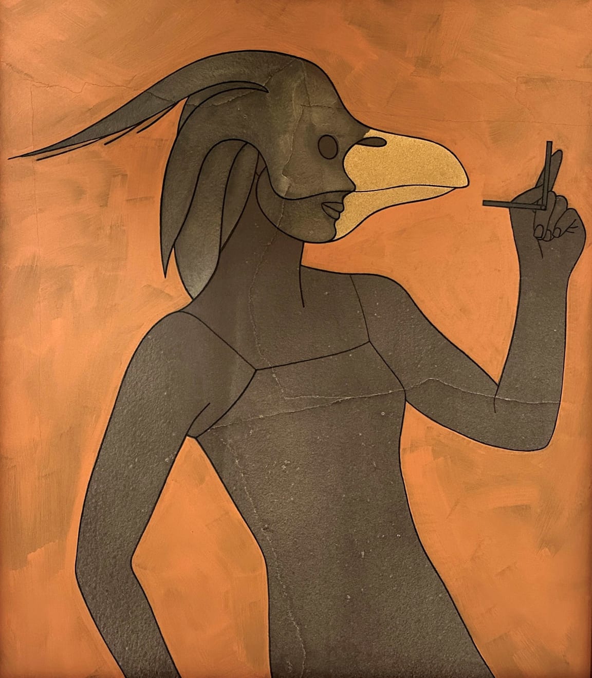 Derrick Greaves, The Green Room (Study), 1982