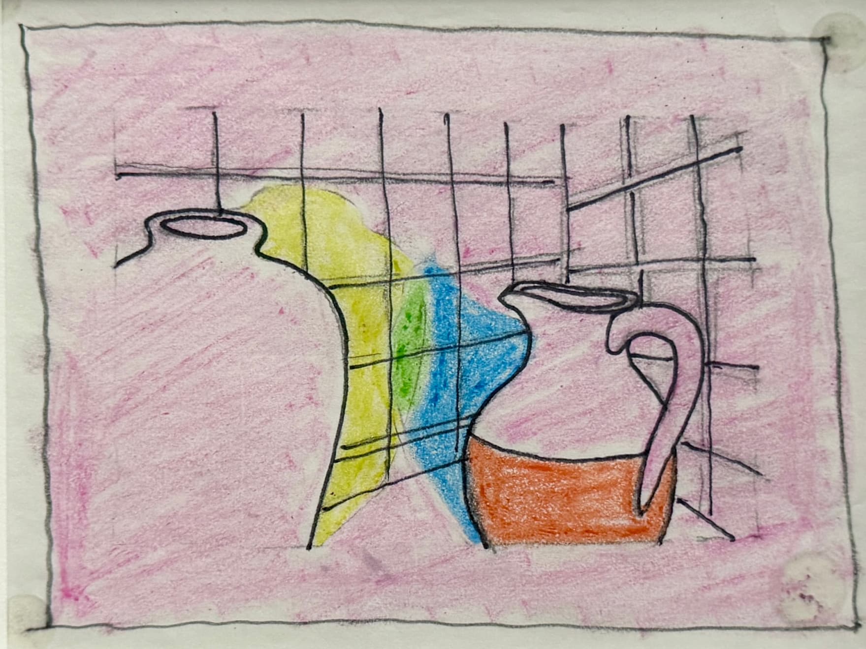 Patrick Caulfield, Untitled (jug and pot), c.1975