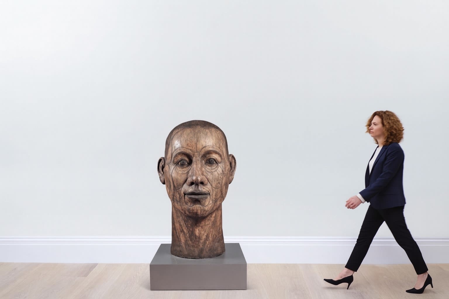 John Davies, Lined Head, 1988