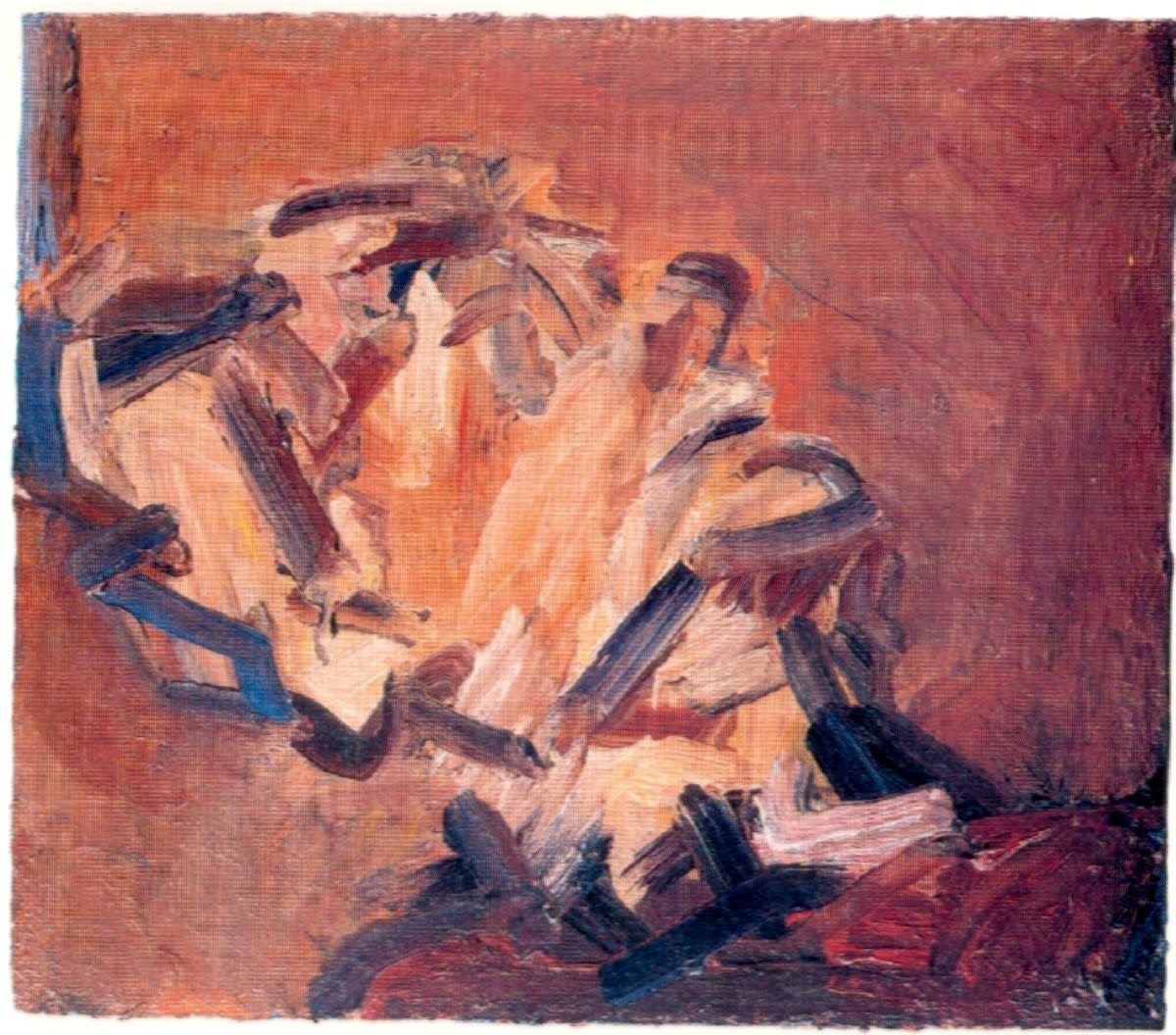 Frank Auerbach, Reclining Head of Julia III, 1995