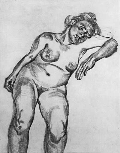 Lucian Freud, Blond Girl, 1985