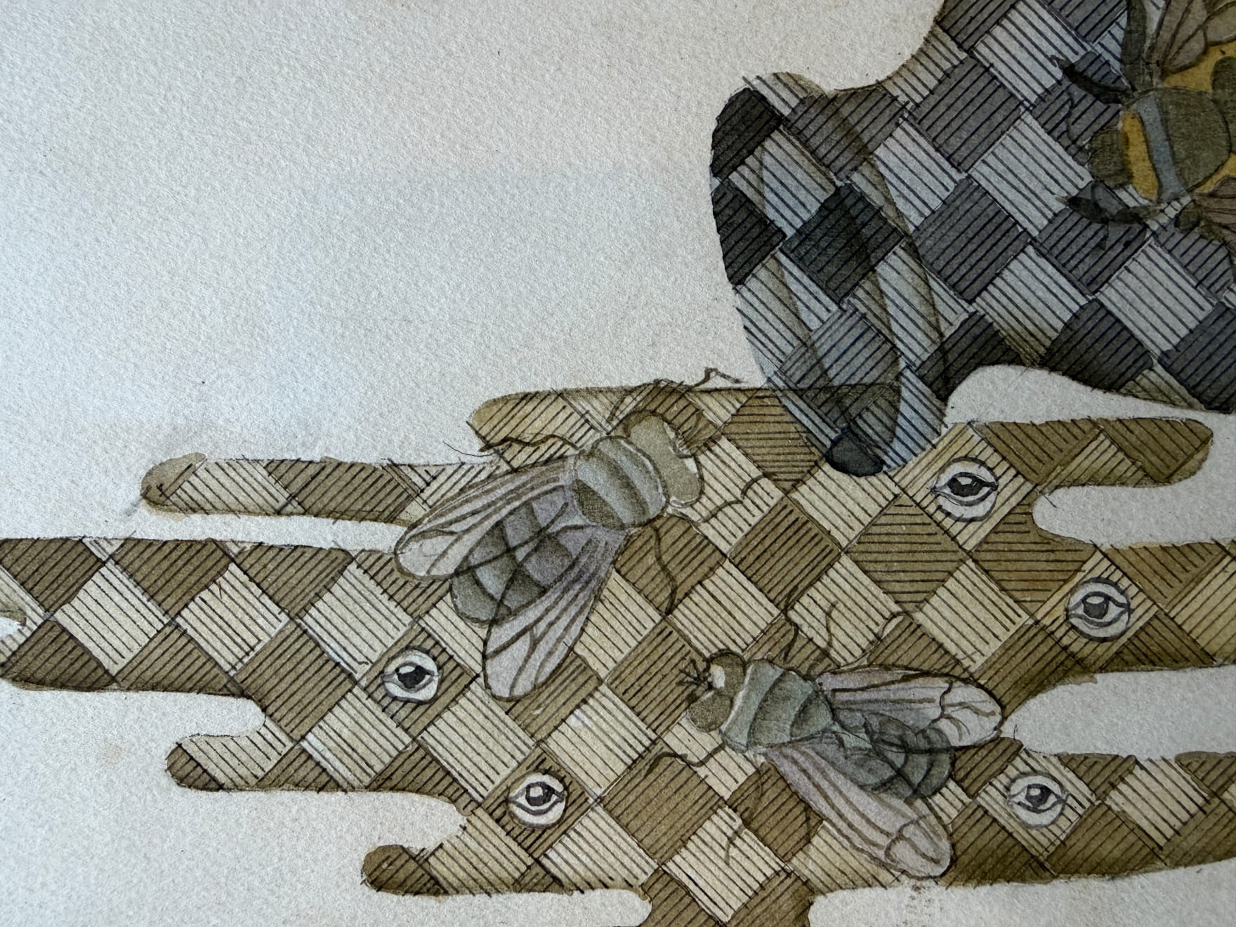 Scottie Wilson, The Flies and the Honeypot (Aesop's Fables)T, 1944