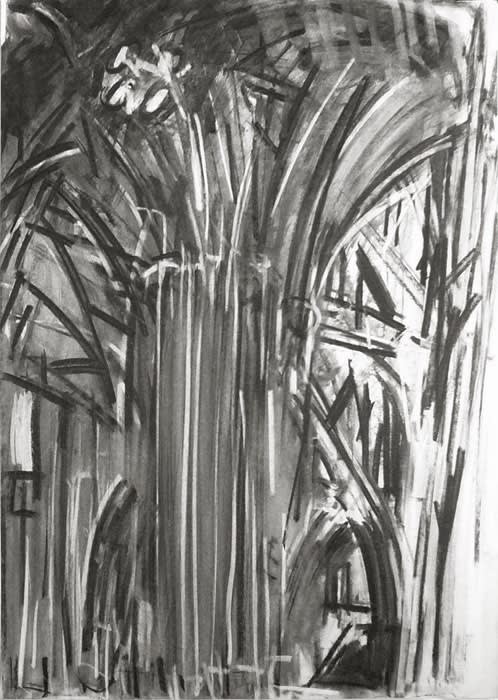 Dennis Creffield, Worcester Cathedral, Interior II, 1988