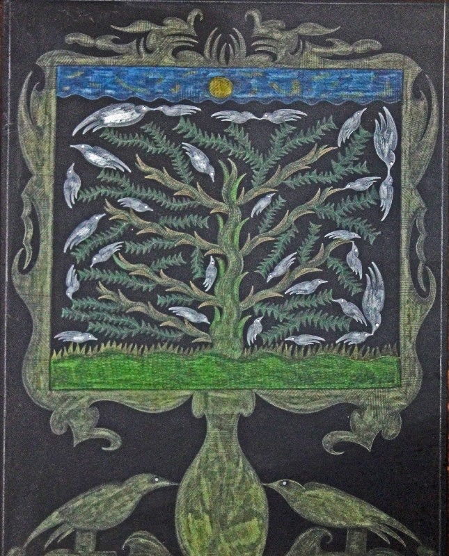 Scottie Wilson, Bird Tapestry