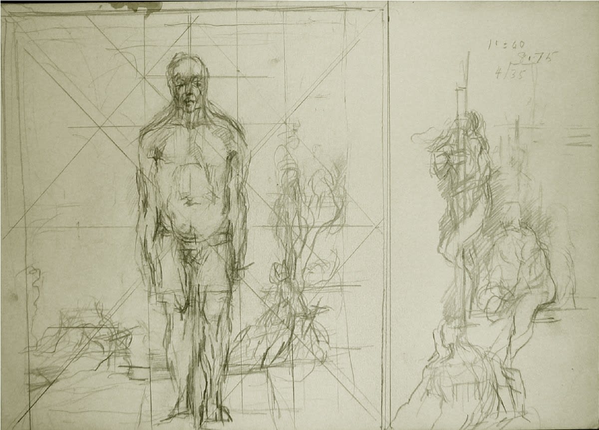 Robert Medley, Study for Self Portrait after Watteau's Gilles, 1980