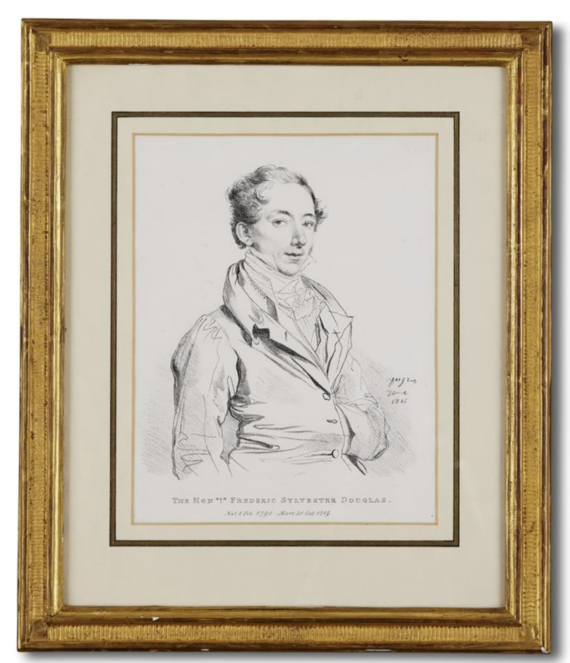 Charles Joseph Hullmandel after Jean-Auguste Dominique Ingres, Four Portraits: Katherine Anne North, Lady Glenbervie; Sylvester Douglas, Lord Glenbervie; The Honorable Frederic Sylvester Douglas; and Frederic North, The Earl of Guildford,, c. 1815-27