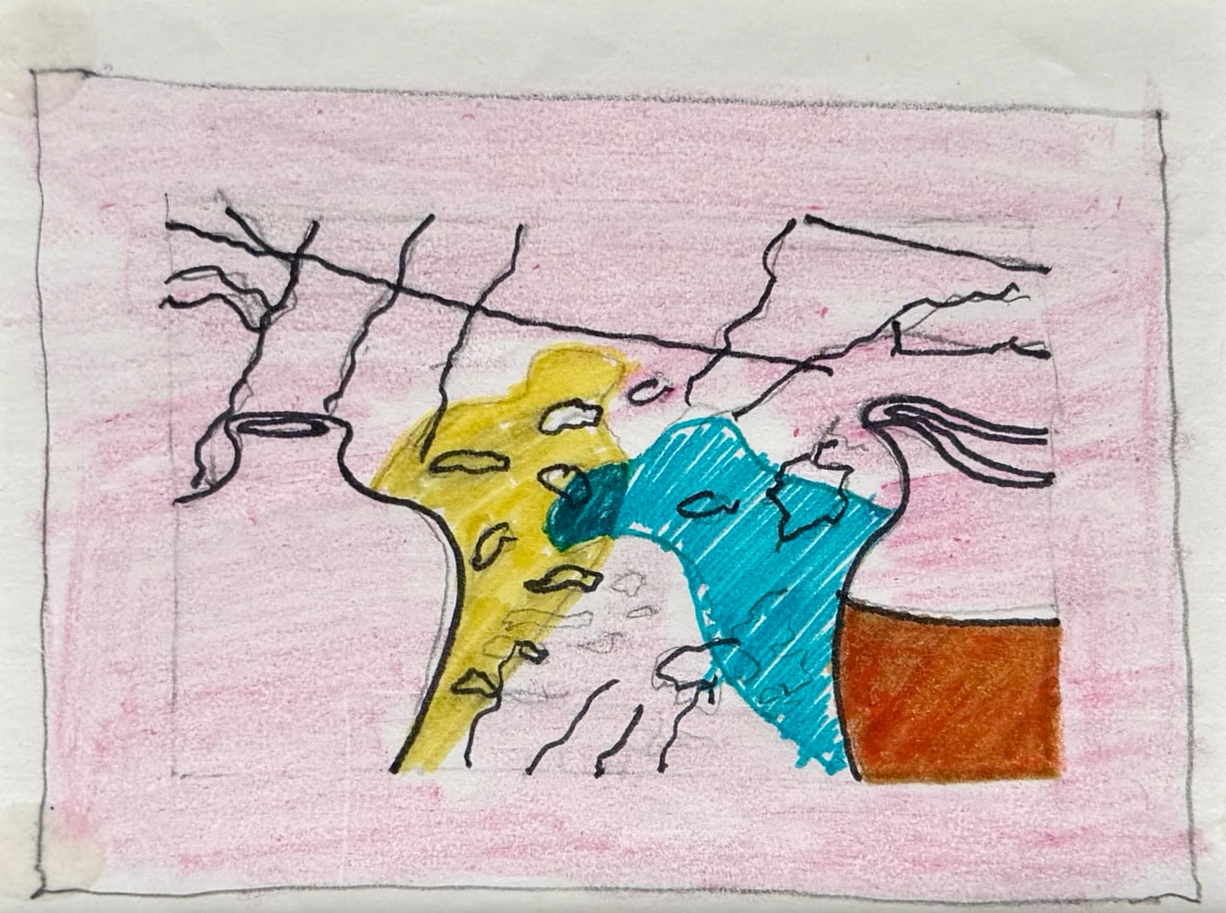 Patrick Caulfield, Untitled (jug and pot)