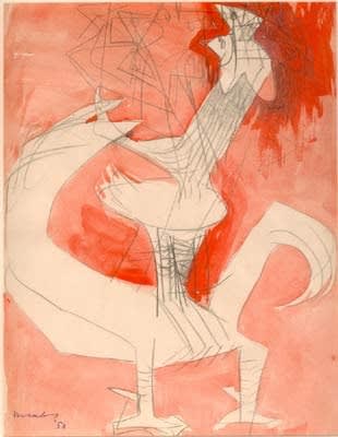 Bernard Meadows, Study for Cock, 1953