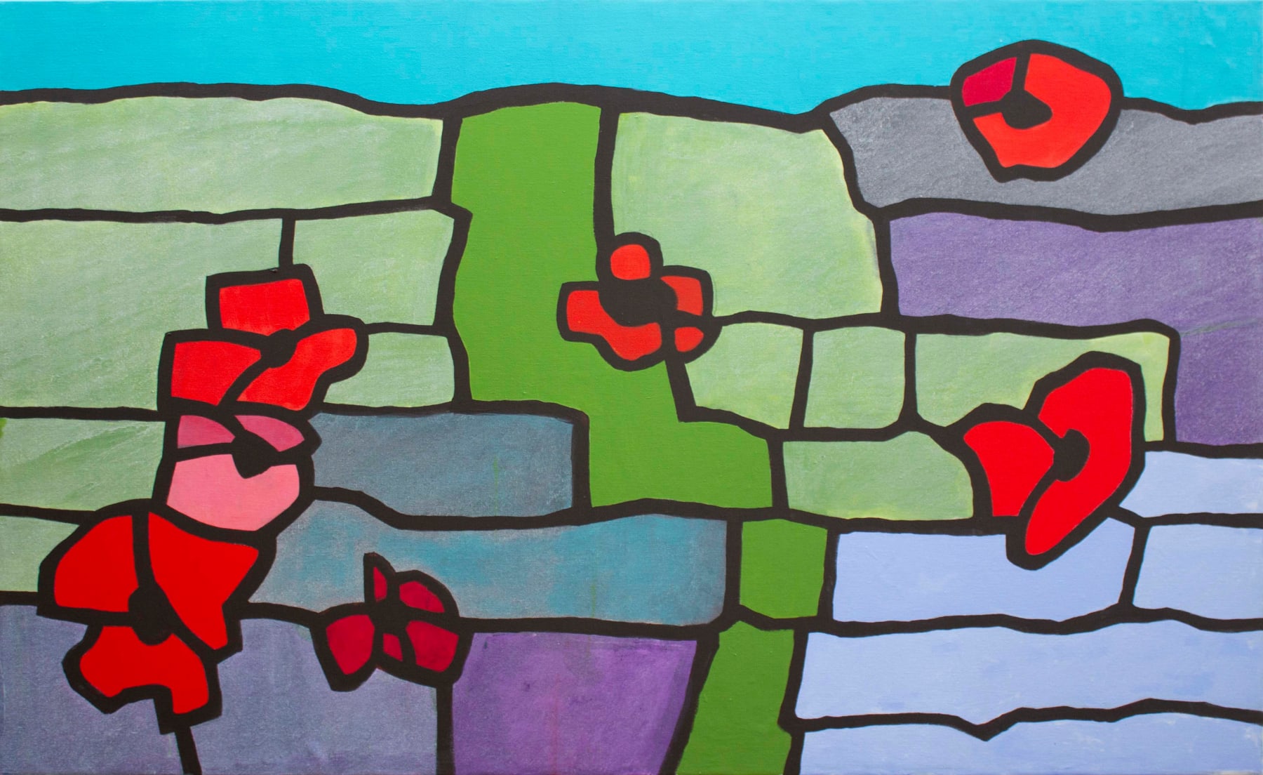Derrick Greaves, Towards a Walled Garden 2, 2021