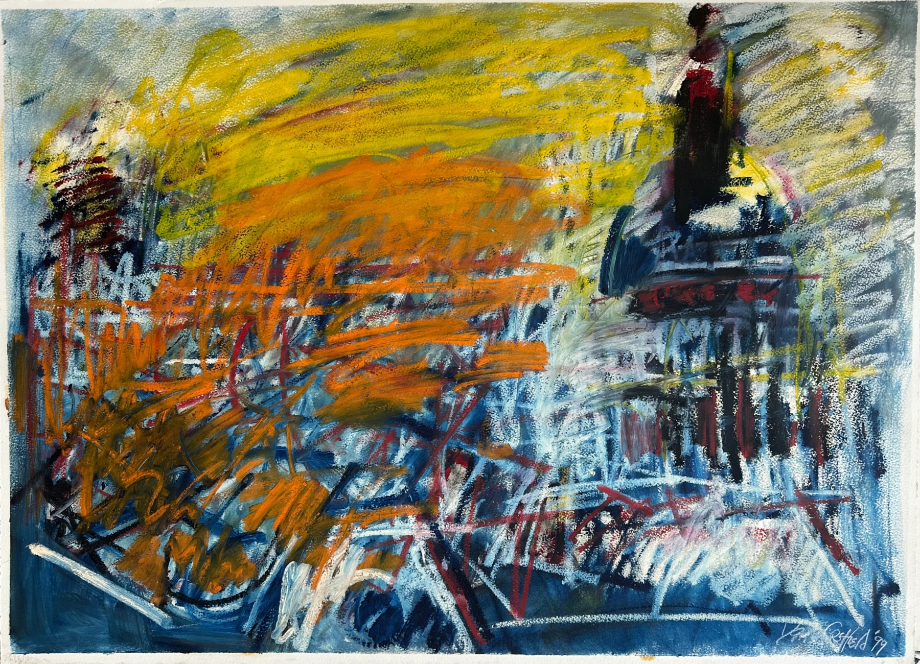 Dennis Creffield, St Pauls Cathedral from Clifford Chance, Aldersgate 1999, 1999