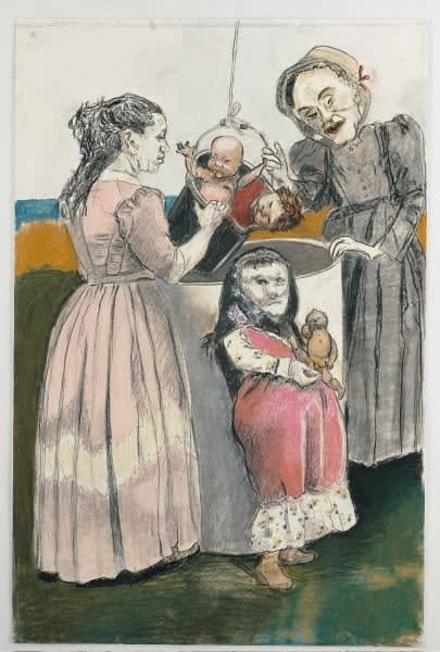 Paula Rego, Down the Well II, 2009
