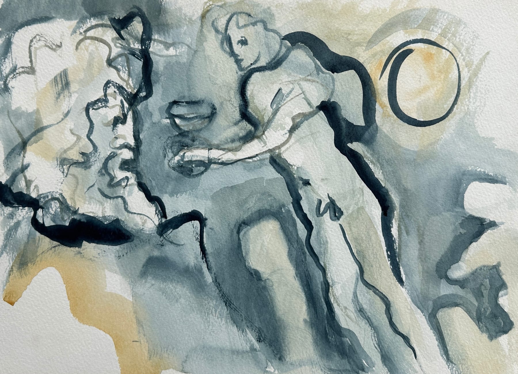 Robert Medley, Angel and the moon, c.1990