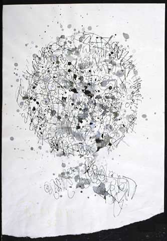 William Turnbull, Head (Calligraphic), 1955
