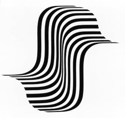 Bridget Riley, Untitled (Winged Curve), 1966