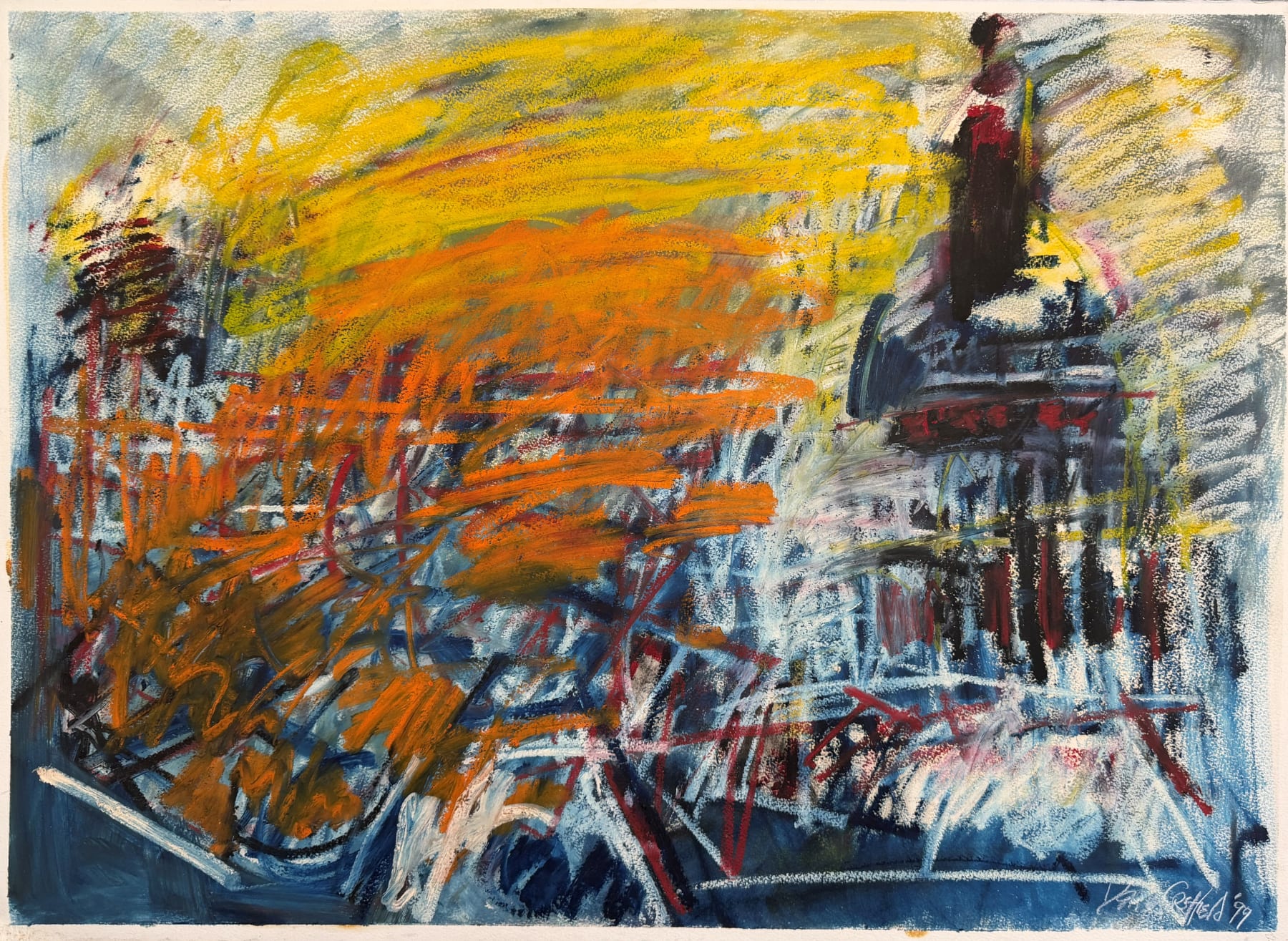 Dennis Creffield, St Pauls Cathedral from Clifford Chance, Aldersgate 1999, 1999