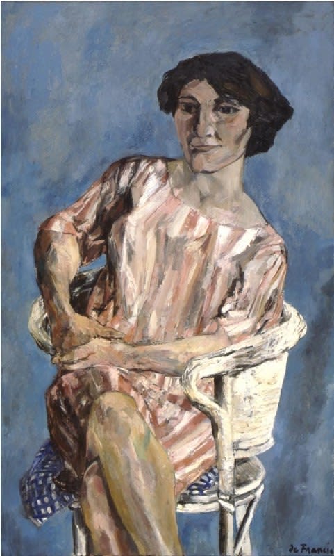 Peter De Francia, Woman in a Striped Dress, 1956