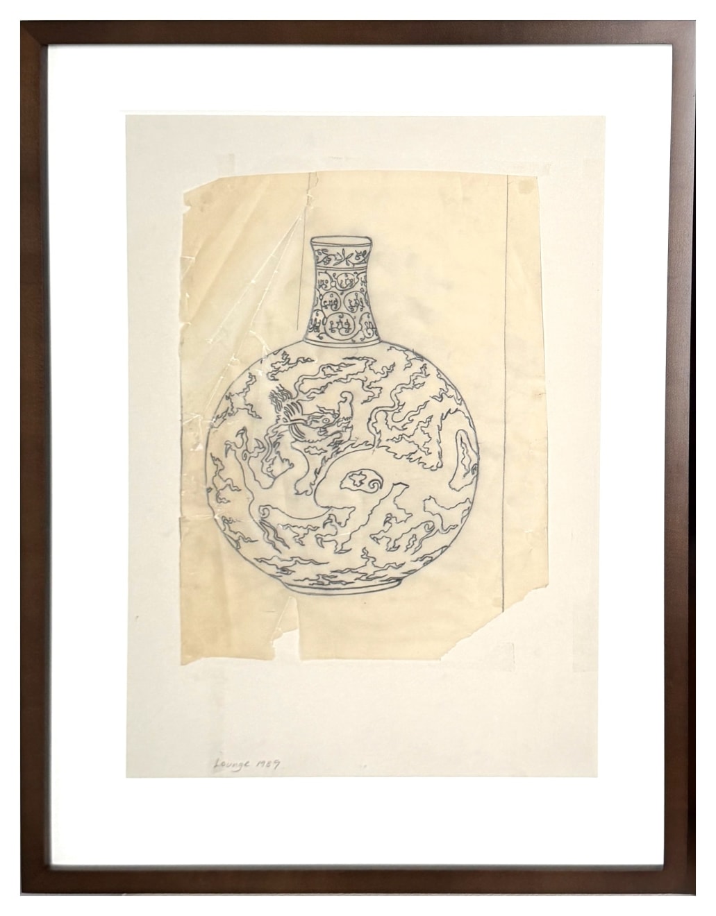 Patrick Caulfield, Study for "Lounge" (Vase), 1989