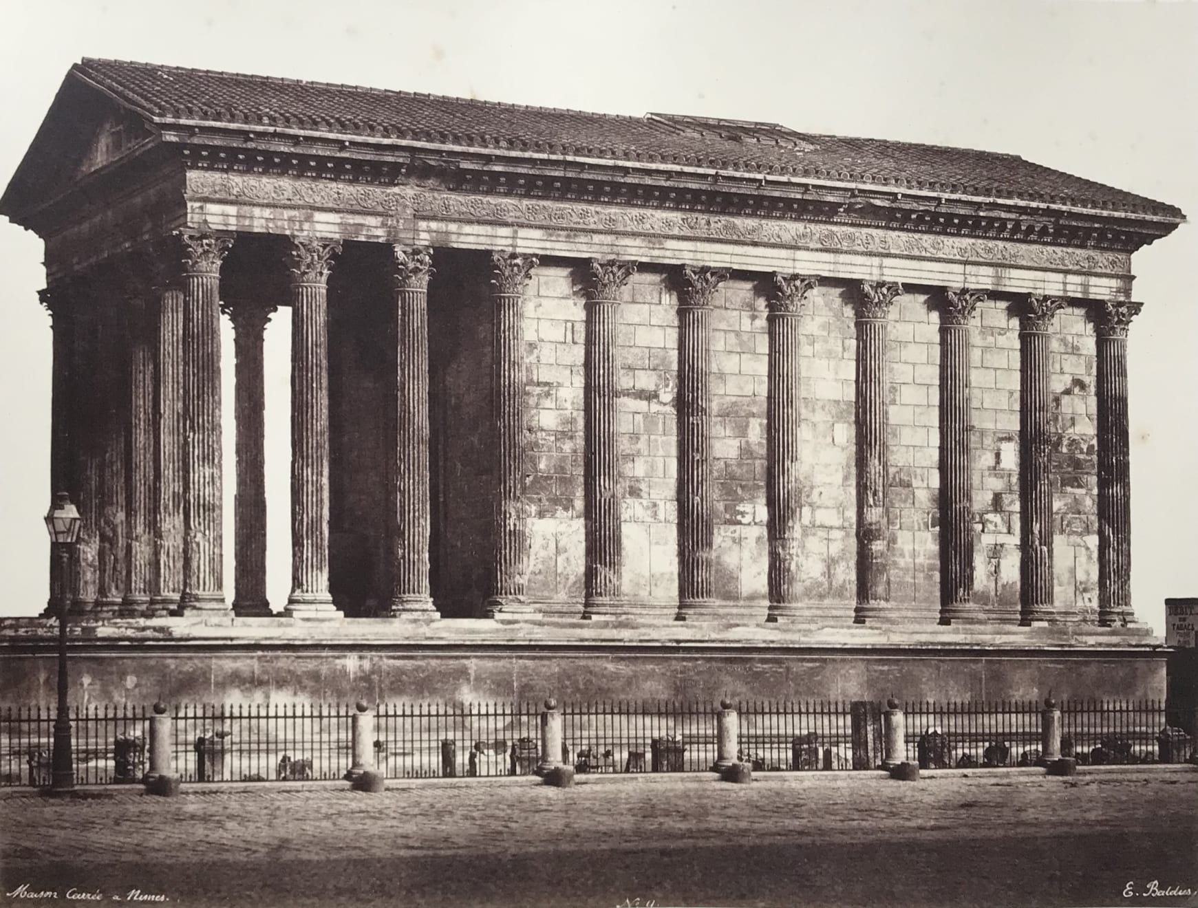 Edouard Baldus, Maison Carree a Nimes, 1853