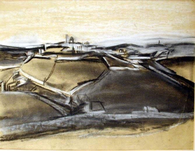 David Bomberg, Mount of Ascension, Palestine, 1923