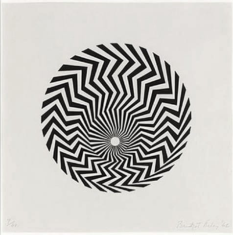 Bridget Riley, Untitled [Based on "Primitive Blaze"], 1962