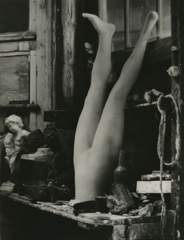 Andre Kertesz, Interior of sculptor's studio, Paris (legs), 1925, 1925