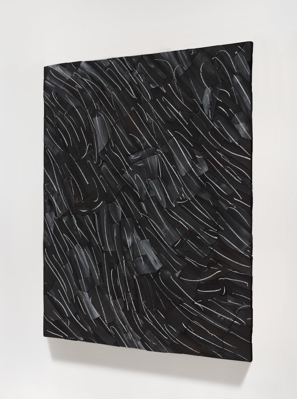 Lee Bae, Issu du Feu(White Lines) W-42, 2022