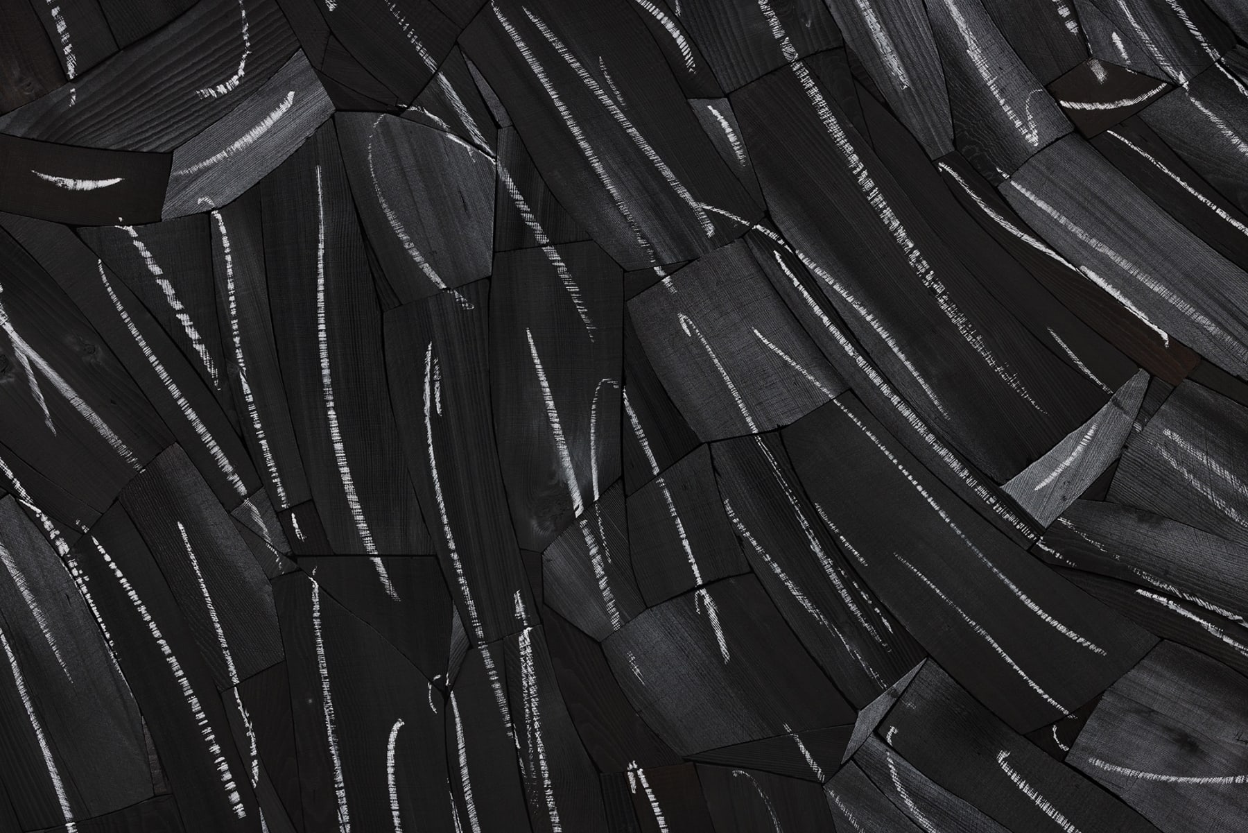 Lee Bae, Issu du Feu(White Lines) W-42, 2022