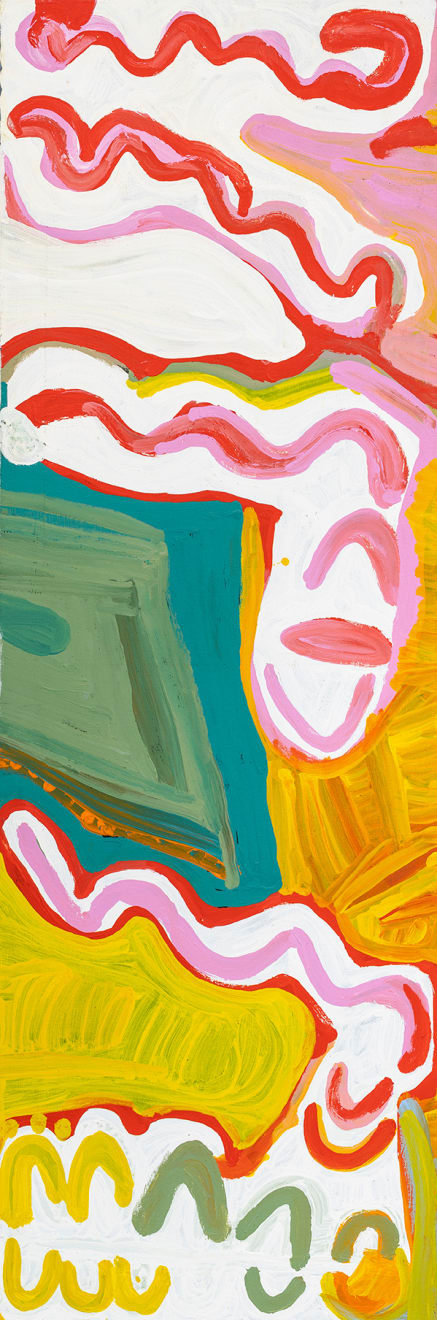 Lily Nungarrayi Hargraves, Snake (Black-headed Python) Dreaming - Warna (Mulyukuna) Jukurrpa (Nungarrayi, Napaljarri-kirlangu), 2015