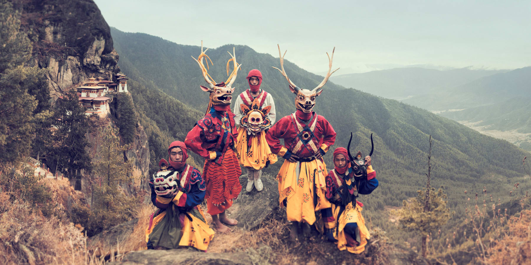 Jimmy Nelson, Tiger's Nest, Upper Paro Valley Bhutan, 2016